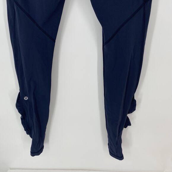 Lululemon Speed Tight Navy Blue And Teal Women's Size 6 - Picture 6 of 9